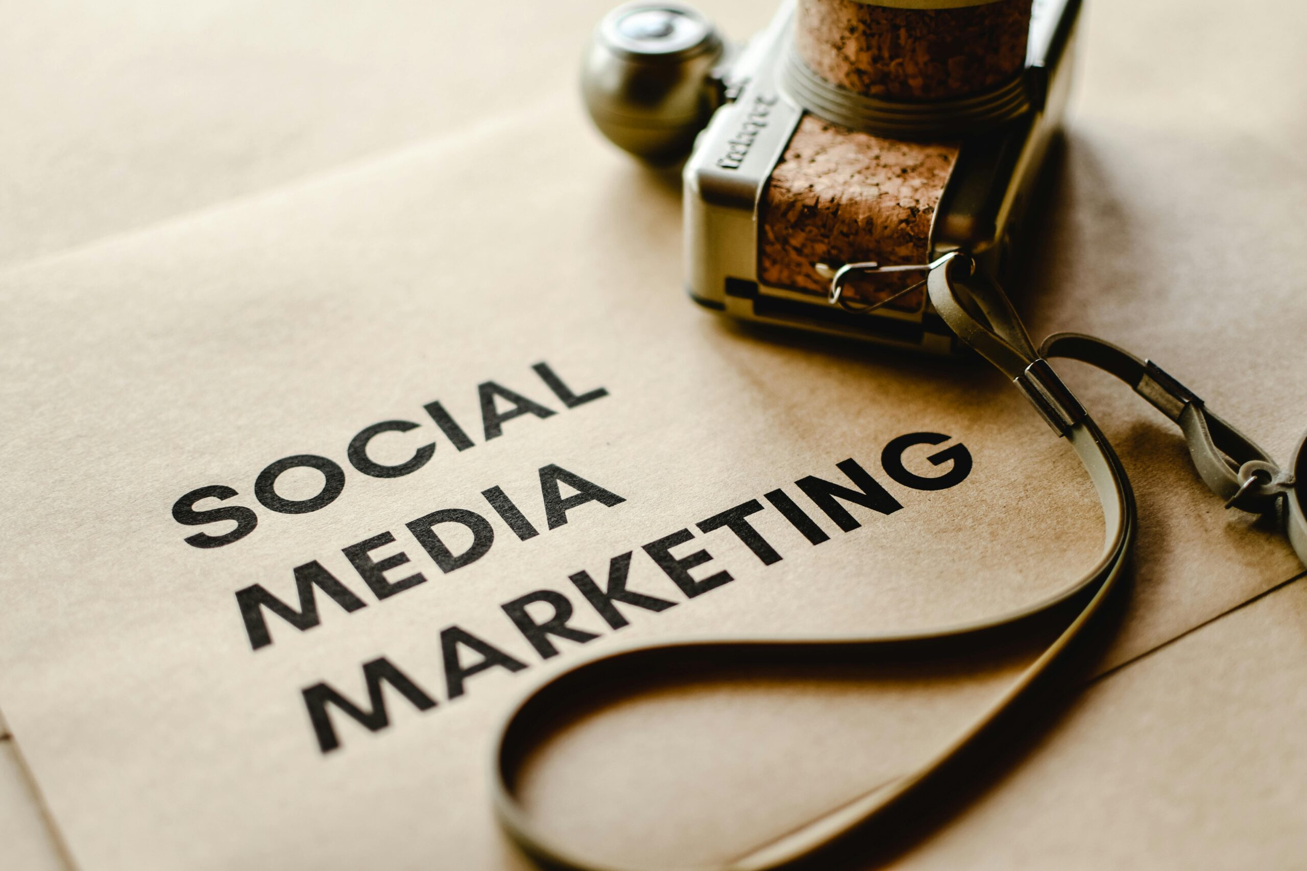 A document that says social media marketing